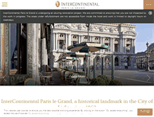 Tablet Screenshot of parislegrand.intercontinental.com